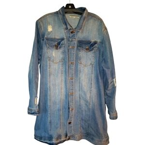 Denim oversized jacket